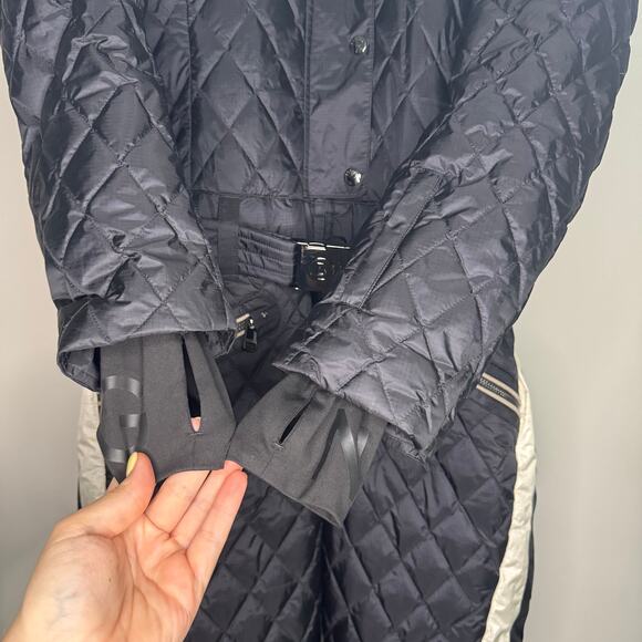 Bogner Black and White Quilted Ski Suit - Picture 9 of 12